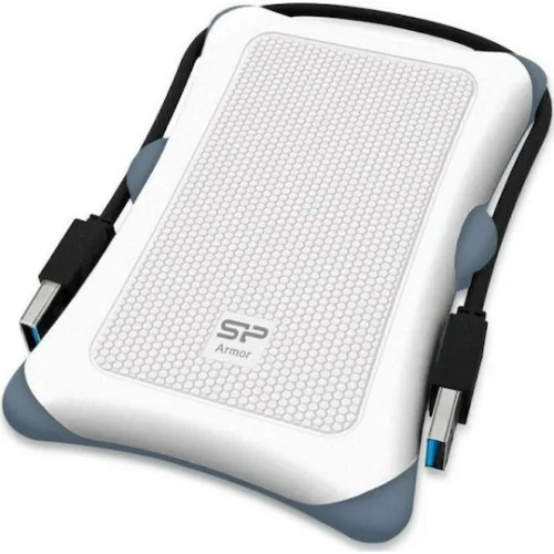 SILICON POWER εξωτερικός HDD Armor A30, 1TB, USB 3.2, λευκός