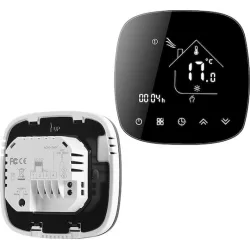 Smart θερμοστάτης πετρελαίου BHT-001-GBLW, WiFi, χωνευτός, μαύρος