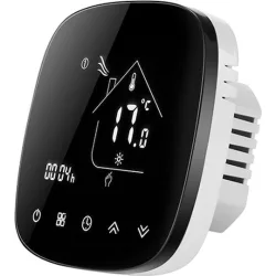 Smart θερμοστάτης αερίου BHT-001-GCLW, WiFi, χωνευτός, μαύρος