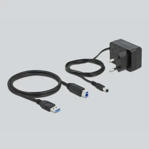 DELOCK USB hub 63262 με διακόπτες, 5x θυρών, 5Gbps, 2.4A, γκρι