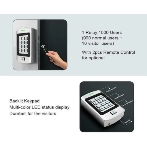SECUKEY αδιάβροχο πληκτρολόγιο πρόσβασης SCK-K9, 125KHz