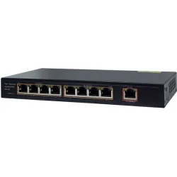 FOLKSAFE PoE Ethernet Switch FS-S1008EP-E, 8 Ports 10/100Mbps