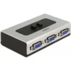 DELOCK VGA switch 87758, 2 σε 1, bidirectional, 1080p/60Hz, ασημί