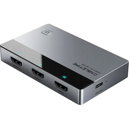 DELOCK VGA switch 87758, 2 σε 1, bidirectional, 1080p/60Hz, ασημί