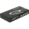 DELOCK VGA switch 87635, 4 σε 1, 1080p, bidirectional, μαύρο
