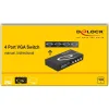 DELOCK VGA switch 87635, 4 σε 1, 1080p, bidirectional, μαύρο