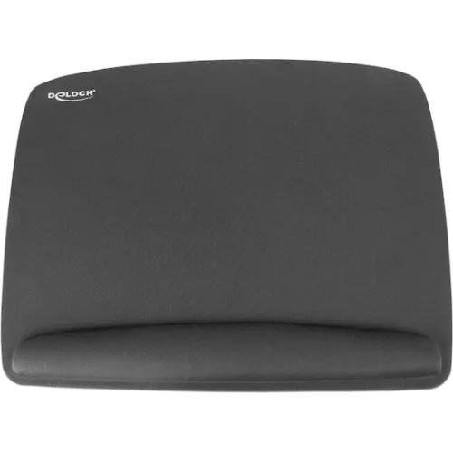 DELOCK mousepad για laptop με στήριγμα καρπού 12601, 320x420mm, μαύρο