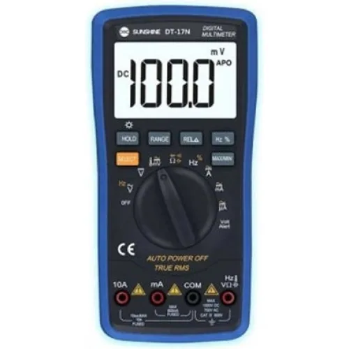 SUNSHINE ψηφιακό πολύμετρο DT-17N, AC 700V/DC 1000V, AC/DC 10A