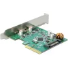 DELOCK κάρτα επέκτασης PCI Express x4 σε 2x USB-C 90397, 10 Gbps