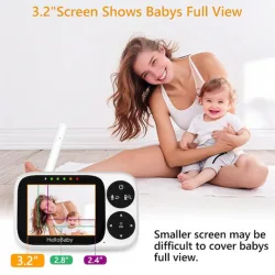 HELLOBABY ενδοεπικοινωνία μωρού HB2033 με κάμερα & οθόνη 3.2
