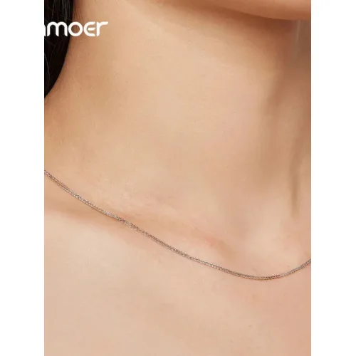 BAMOER αλυσίδα λαιμού Charm SCA019, 45cm, ασήμι 925, ασημί