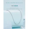 BAMOER αλυσίδα λαιμού Charm SCA019, 45cm, ασήμι 925, ασημί