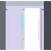 YLI ELECTRONIC επιτοίχια βάση συγκράτησης πόρτας YD-602L, 180kg