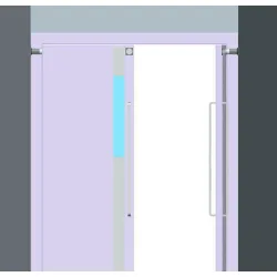 YLI ELECTRONIC επιτοίχια βάση συγκράτησης πόρτας YD-602L, 180kg