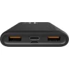 SILICON POWER power bank QP15, 10000mAh, 2x USB & USB Type-C, 3A, μαύρο