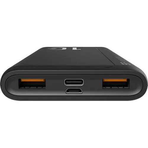 SILICON POWER power bank QP15, 10000mAh, 2x USB & USB Type-C, 3A, μαύρο