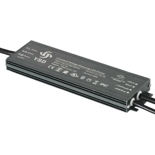 YSD τροφοδοτικό DC 100WUGF-12, 12VDC, 100W, 8.3A, IP67, dimmable