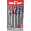 PROLINE σετ κατσαβίδια 10208, 3x ίσια & 2x σταυρωτά, μαγνητικά, 5τμχ