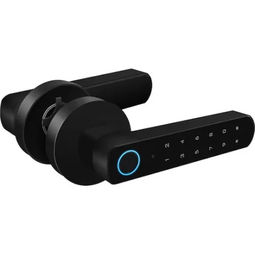SECUKEY ηλεκτροπύρος D100-BT, συνδυασμού & fingerprint, μαύρος