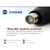 SUNSHINE πιστόλι θερμού αέρα RS-1800D, 2 ταχύτητες, LCD, 1800W, μαύρο