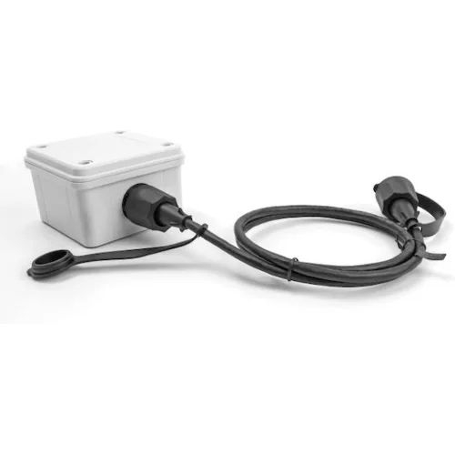 DELOCK καλώδιο δικτύου 80166, CAT 6 STP, με καπάκι, IP68, 1m, μαύρο