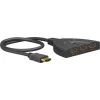 GOOBAY HDMI switch 58487, 3-in σε 1-out, 4K/30Hz, μαύρο