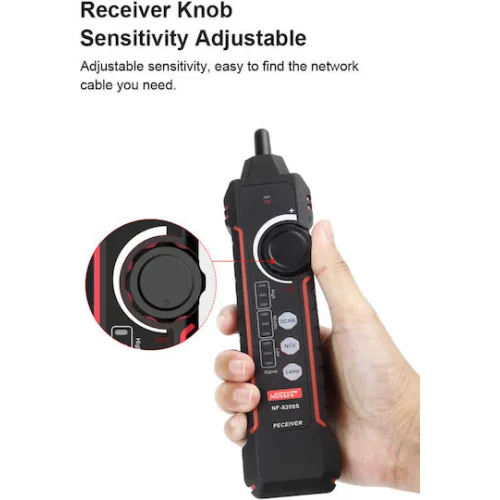 NOYAFA tester καλωδίων δικτύου NF-8209S για RJ45 PoE