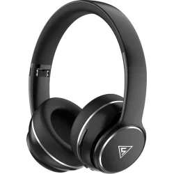 DOQAUS headphones DESIGN 3, ασύρματα & ενσύρματα, Φ40mm, 600mAh, μαύρα