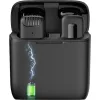 APEXEL ασύρματο μικρόφωνο APL-MIC007 με θήκη φόρτισης, USB-C, 2.4GHz, μαύρο