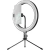 APEXEL φωτιστικό δαχτυλίδι LED APL-FL10JJ13Y με μίνι τρίποδα, Φ26cm