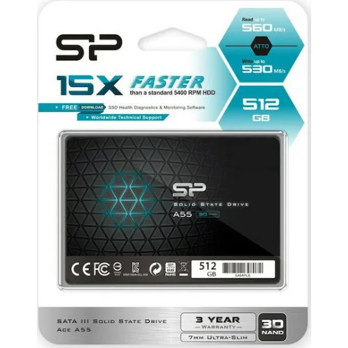 SILICON POWER SSD A55 512GB, 2.5