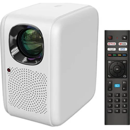 MECOOL smart βιντεοπροβολέας KP2, 1080p FHD, 600 ANSI, Wi-Fi, λευκός