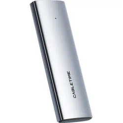 CABLETIME θήκη για M.2 NVMe/SATA SSD CT-SSD03-AG tool free, 10Gbps, γκρι