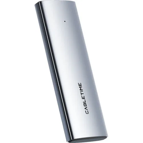 CABLETIME θήκη για M.2 NVMe/SATA SSD CT-SSD03-AG tool free, 10Gbps, γκρι
