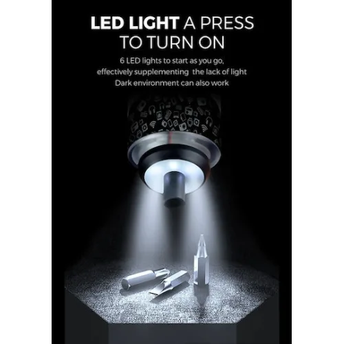 KINGSDUN σετ ηλεκτρικό κατσαβίδι KS-882055 με LED φακό, 2500mAh, 35 σε 1