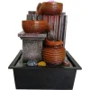 HOME USE διακοσμητικό συντριβάνι HUH-0168, φωτιζόμενο, 21x15.5x29cm