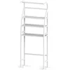 HOME USE ραφιέρα μπάνιου HUH-0222 με 3 ράφια, μεταλλική, 65x25x175cm, λευκή