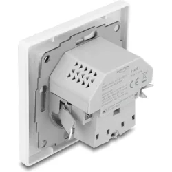 DELOCK πρίζα τοίχου 11499 με θύρες φόρτισης USB & USB-C, 18W PD, λευκή