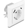 DELOCK πρίζα τοίχου 11499 με θύρες φόρτισης USB & USB-C, 18W PD, λευκή