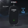 SYNCO μικρόφωνο Lav-S6M2, clip-on, omnidirectional, 3.5mm, 400mAh, μαύρο