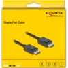 DELOCK καλώδιο DisplayPort 2.1 80492, 8K/60Hz 4K/120Hz 40 Gbps 1m, μαύρο