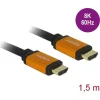 DELOCK καλώδιο HDMI 85728, 8K/60Hz, 48 Gbps, eARC, HDR, 1.5m, μαύρο