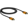 DELOCK καλώδιο HDMI 85727, 8K/60Hz, 48 Gbps, eARC, HDR, 1m, μαύρο
