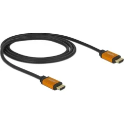 DELOCK καλώδιο HDMI 85727, 8K/60Hz, 48 Gbps, eARC, HDR, 1m, μαύρο