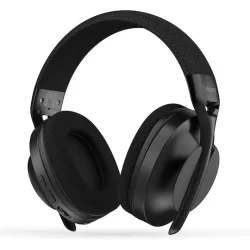 CELEBRAT headphones A34, ασύρματα & ενσύρματα, 40mm, 300mAh, μαύρα