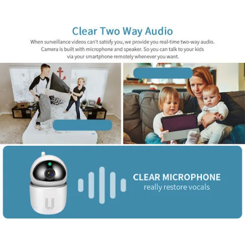 SECTEC smart IP κάμερα ST-891-2MTY με ανίχνευση κίνηση, Tuya, 2MP, 1080p
