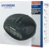HYUNDAI επιτραπέζιο ρολόι & ραδιόφωνο RAC213B με ξυπνητήρι, μαύρο