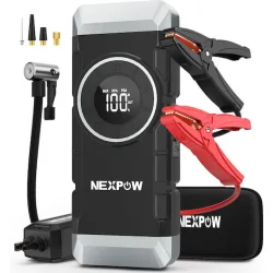 NEXPOW εκκινητής μπαταρίας & συμπιεστής αέρος NP2, 12V/3000A, 150PSI, 12000mAh
