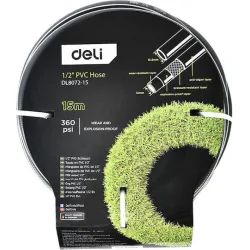 DELI λάστιχο ποτίσματος DL8072-15, 360psi, 1/2