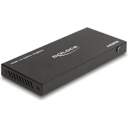 DELOCK HDMI splitter 18652 με downscaler πλήκτρο, 4 σε 1, 4K/60Hz, μαύρο